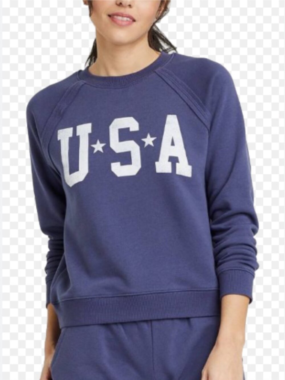 Grayson Threads Navy Crewneck Sweatshirt with USA Graphic; Size XXL; EUC